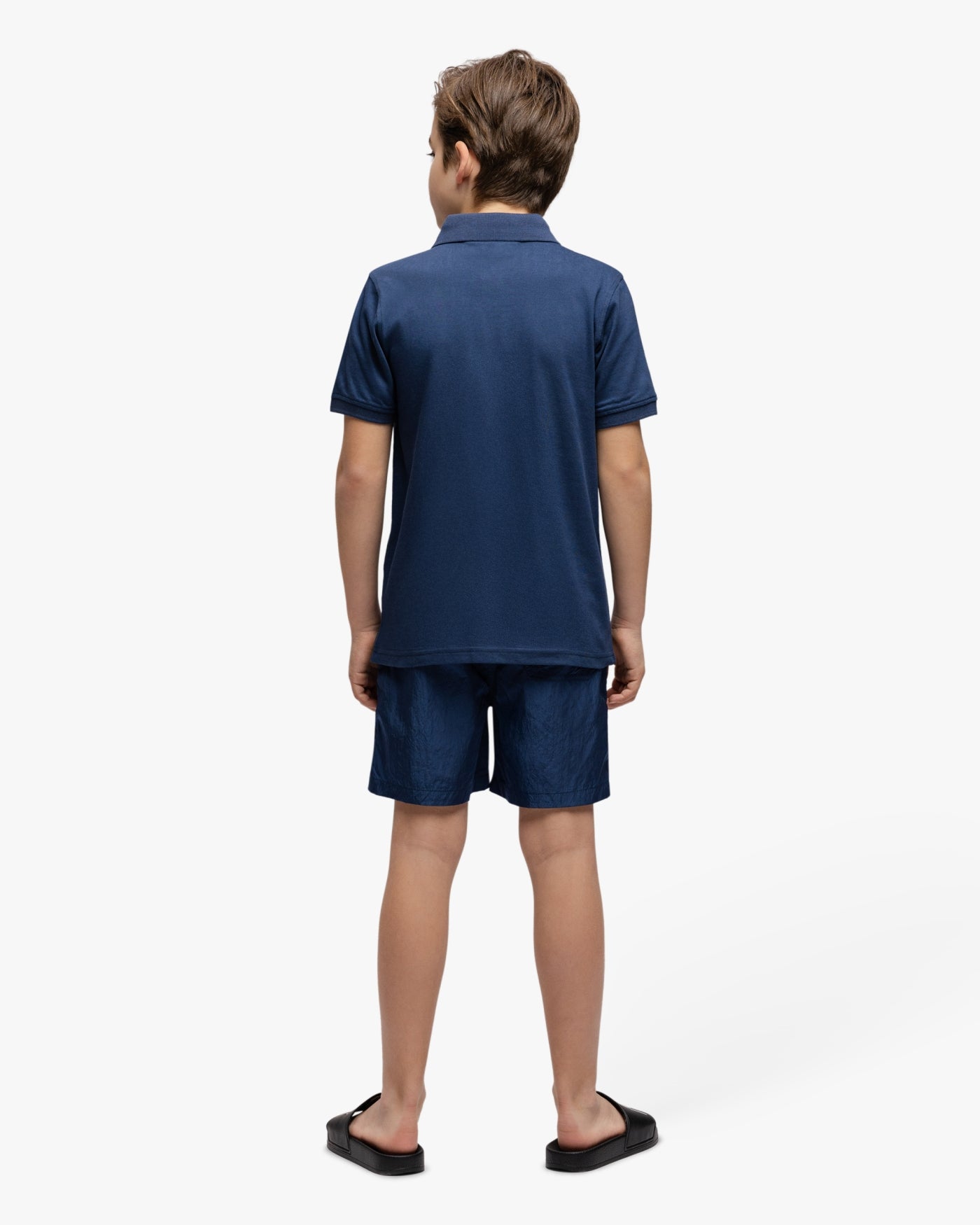 Malelions Junior Crinkle Swim Shorts | Navy