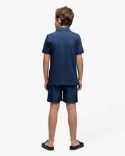 Malelions Junior Crinkle Swim Shorts | Navy