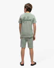 Malelions Junior Signature Toweling Shorts | Agave Green