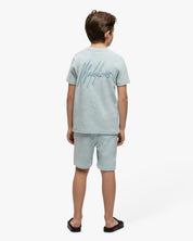 Malelions Junior Signature Towelling Shorts | Sky Blue