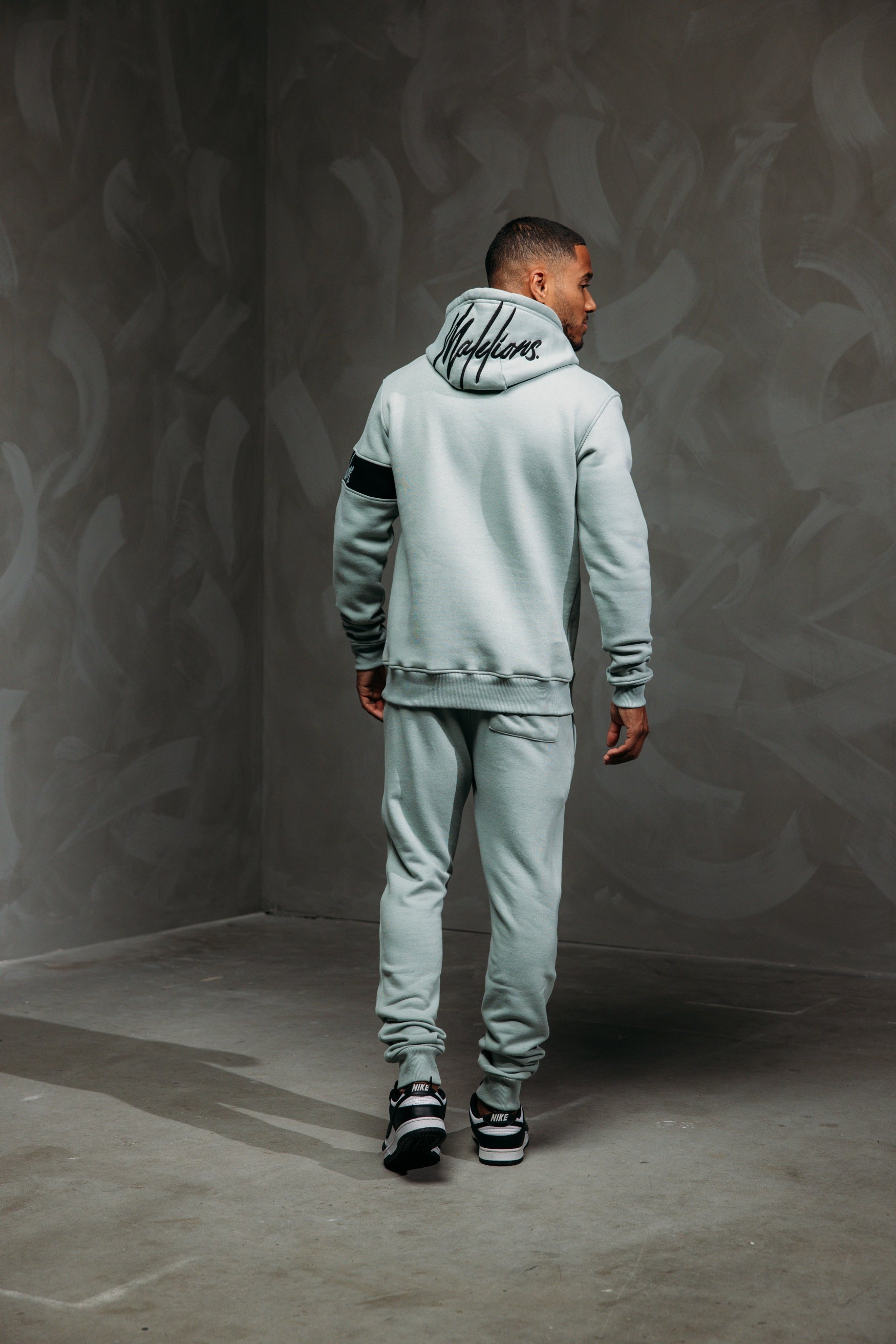 Malelions Men Captain Hoodie 2.0 | Aqua Grey