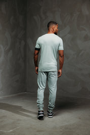 Malelions Men Captain T-Shirt 2.0 | Aqua Grey