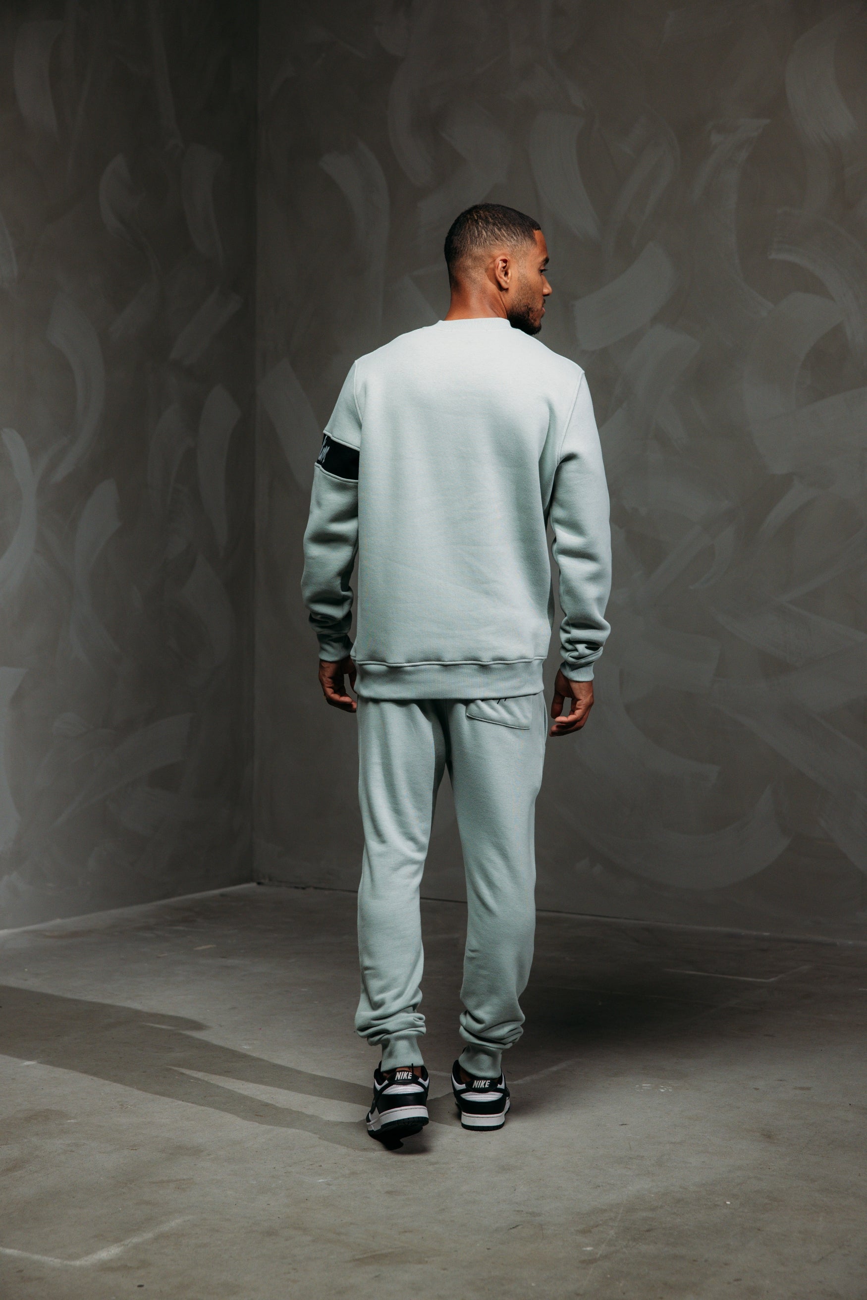 Malelions Men Captain Sweater 2.0 | Aqua Grey