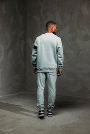 Malelions Men Captain Sweater 2.0 | Aqua Grey