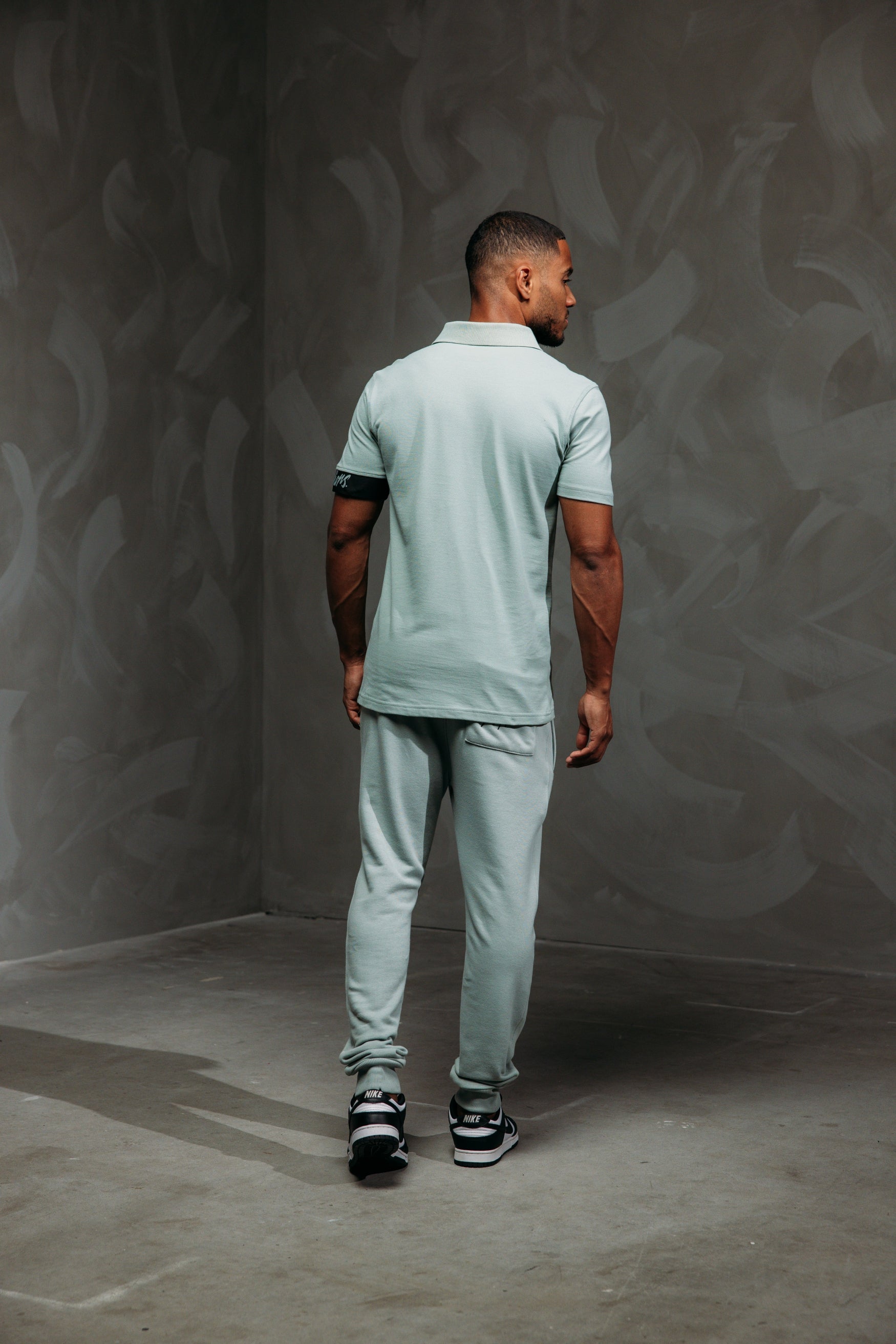 Malelions Men Captain Polo 2.0 | Aqua Grey