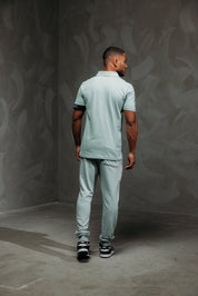 Malelions Men Captain Polo 2.0 | Aqua Grey