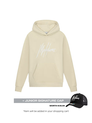Malelions Junior Girls Essentials Hoodie | Beige