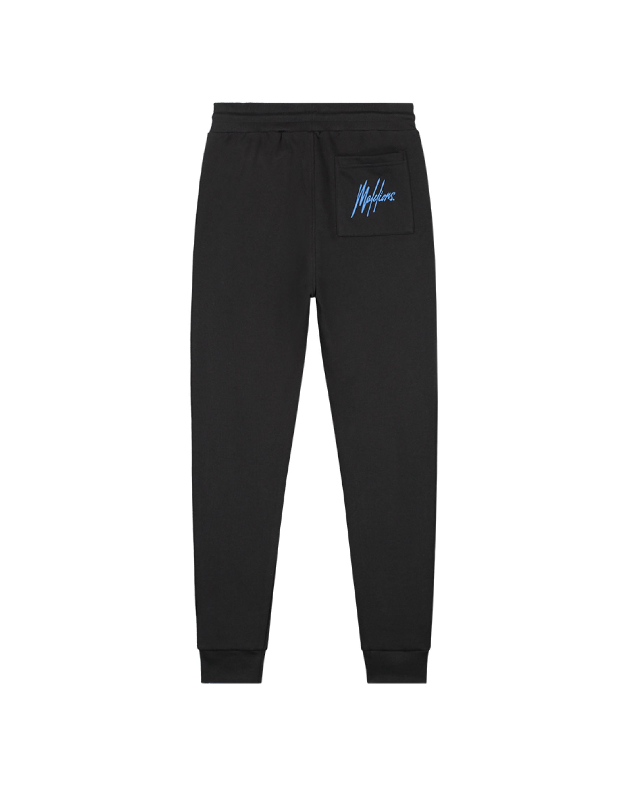 Malelions Junior Basic Sweatpants | Black/Cobalt