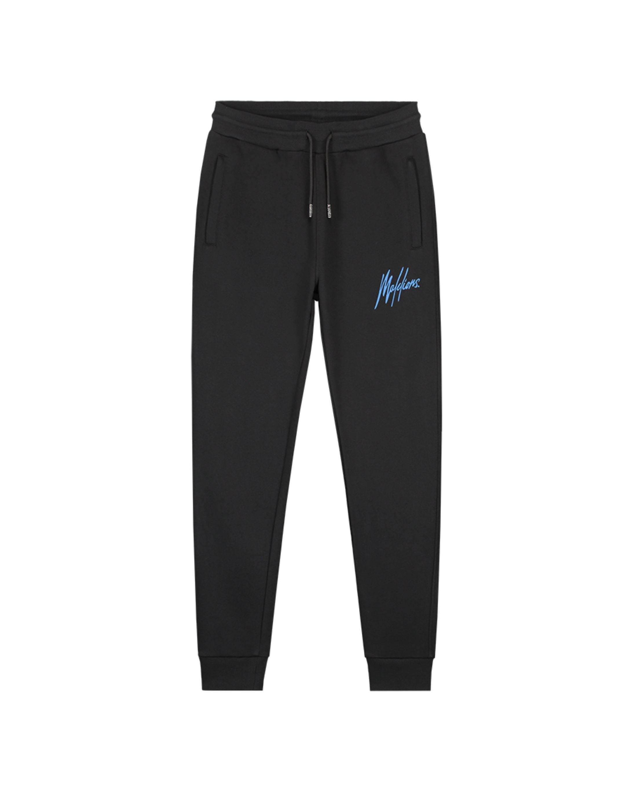 Malelions Junior Basic Sweatpants | Black/Cobalt