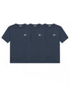  Malelions Men Signature T-Shirt 3-Pack | Navy/Navy/Navy