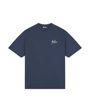 Malelions Men Oversized Split T-Shirt | Navy/Green