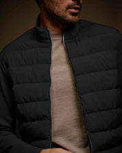 Malelions Premium Hybrid Quilted Jacket | Black