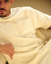 Malelions Men Emblem Towelling T-Shirt | Off-White