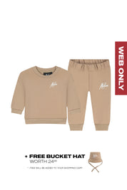 Malelions Baby Sweater Pants Set | Taupe