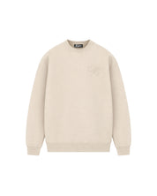 Malelions Men Oversized Emblem Knitted Sweater | Light Taupe