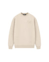  Malelions Men Oversized Emblem Knitted Sweater | Light Taupe