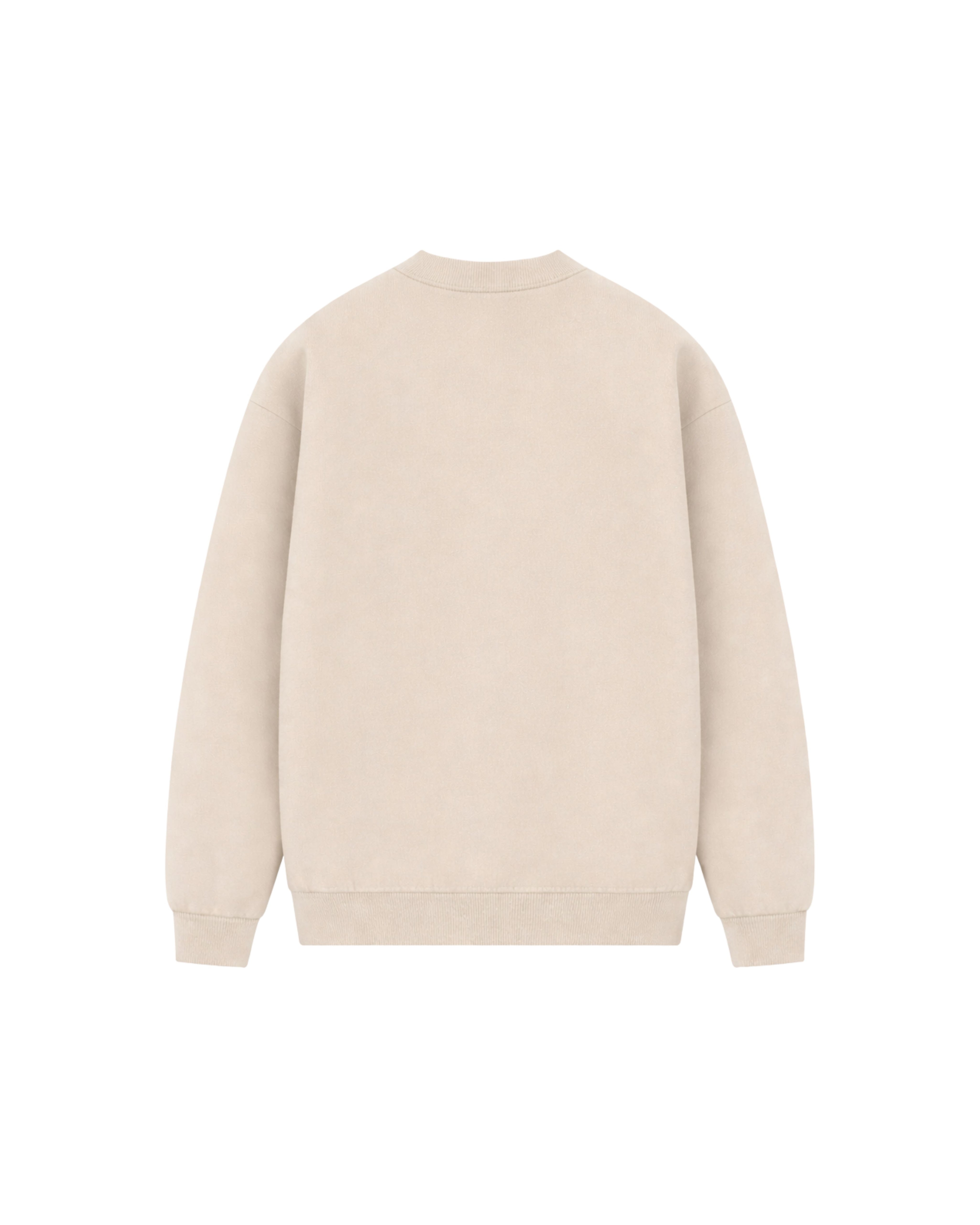 Malelions Men Oversized Emblem Knitted Sweater | Light Taupe