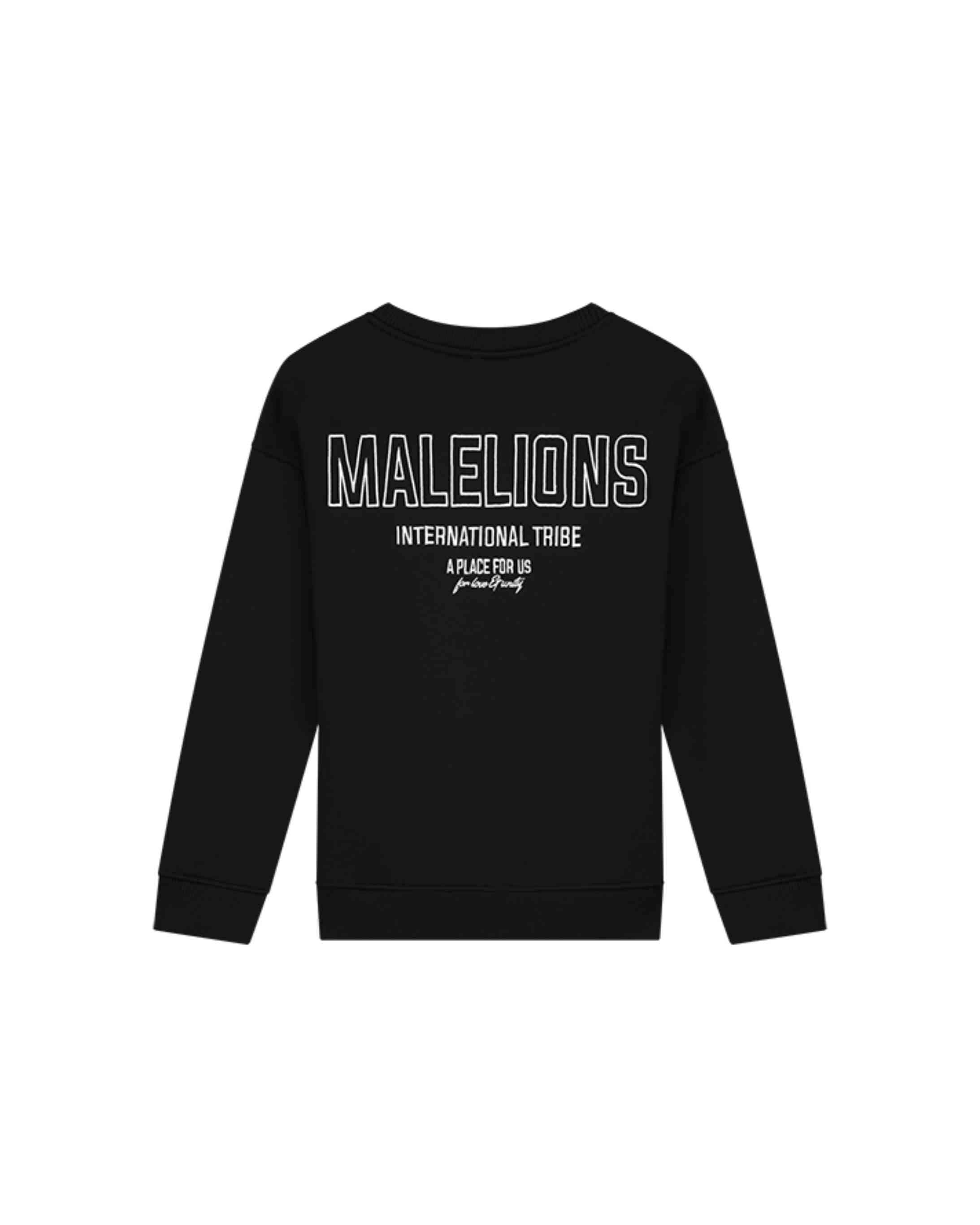 Malelions Junior Mädchen-Tribe-Pullover | Schwarz