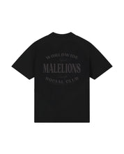 Malelions Men Social Club T-Shirt | Black