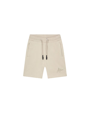 Malelions Junior Striped Signature Shorts | Beige