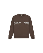 Malelions Women Members Society Sweater | Chocolate