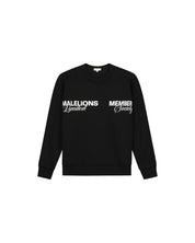 Malelions Women Members Society Sweater | Black