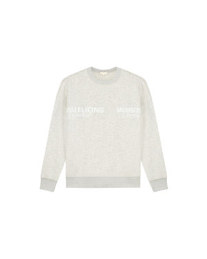 Malelions Women Members Society Sweater | Grey Melange