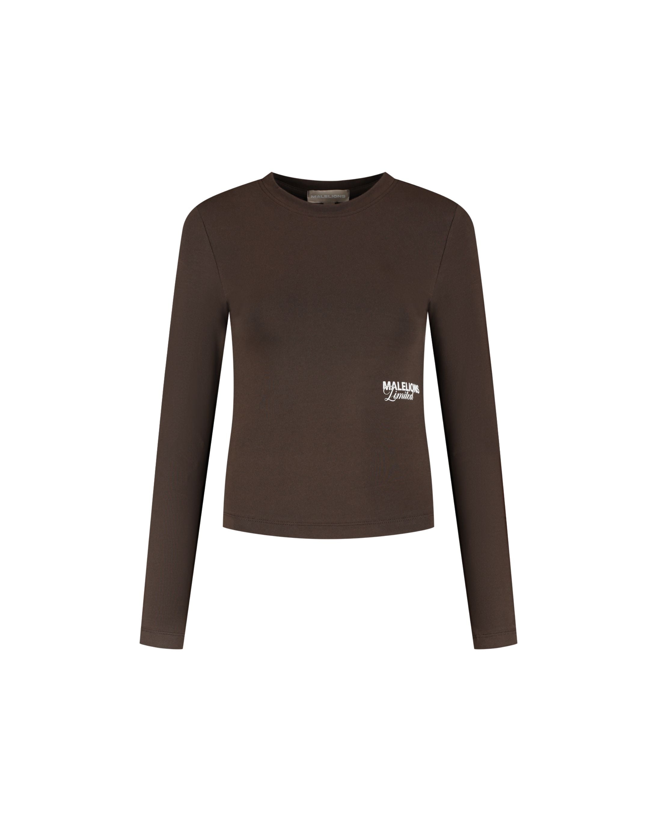 Malelions Women Members Society Longsleeve Top | Chocolate