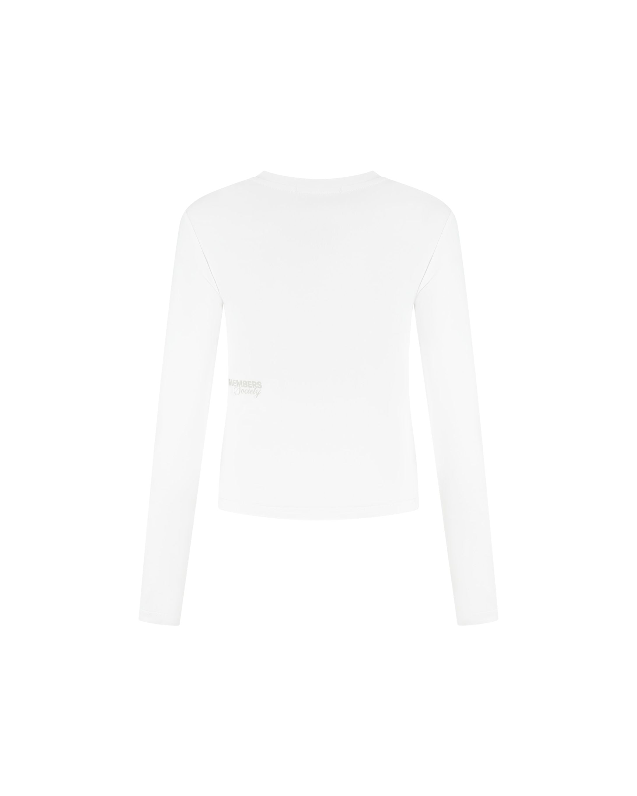 Malelions Women Members Society Longsleeve Top | White