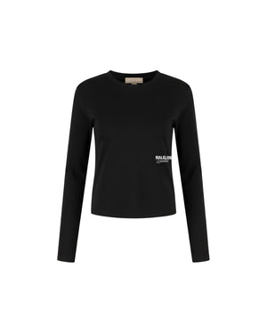 Malelions Women Members Society Longsleeve Top | Black