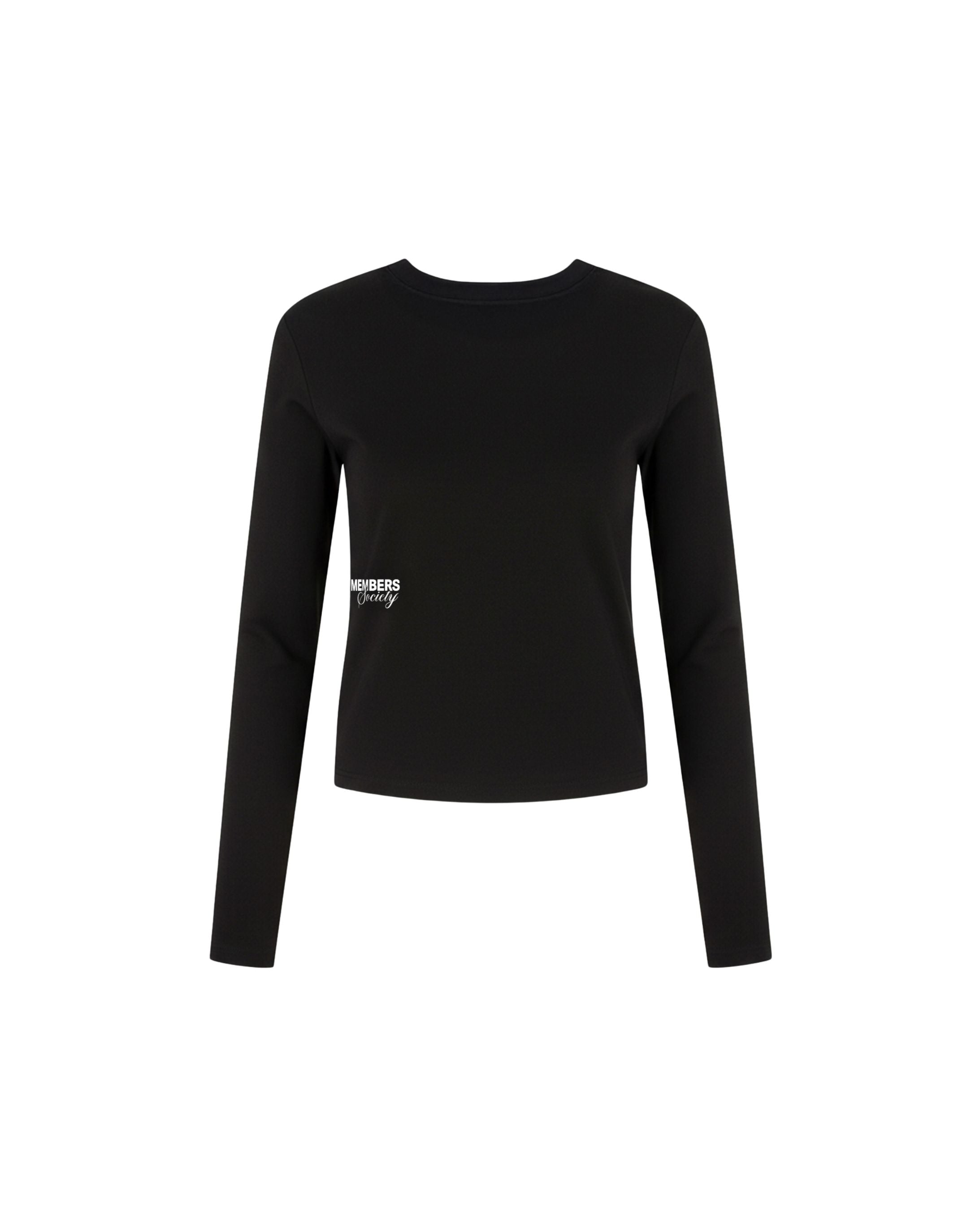 Malelions Women Members Society Longsleeve Top | Black