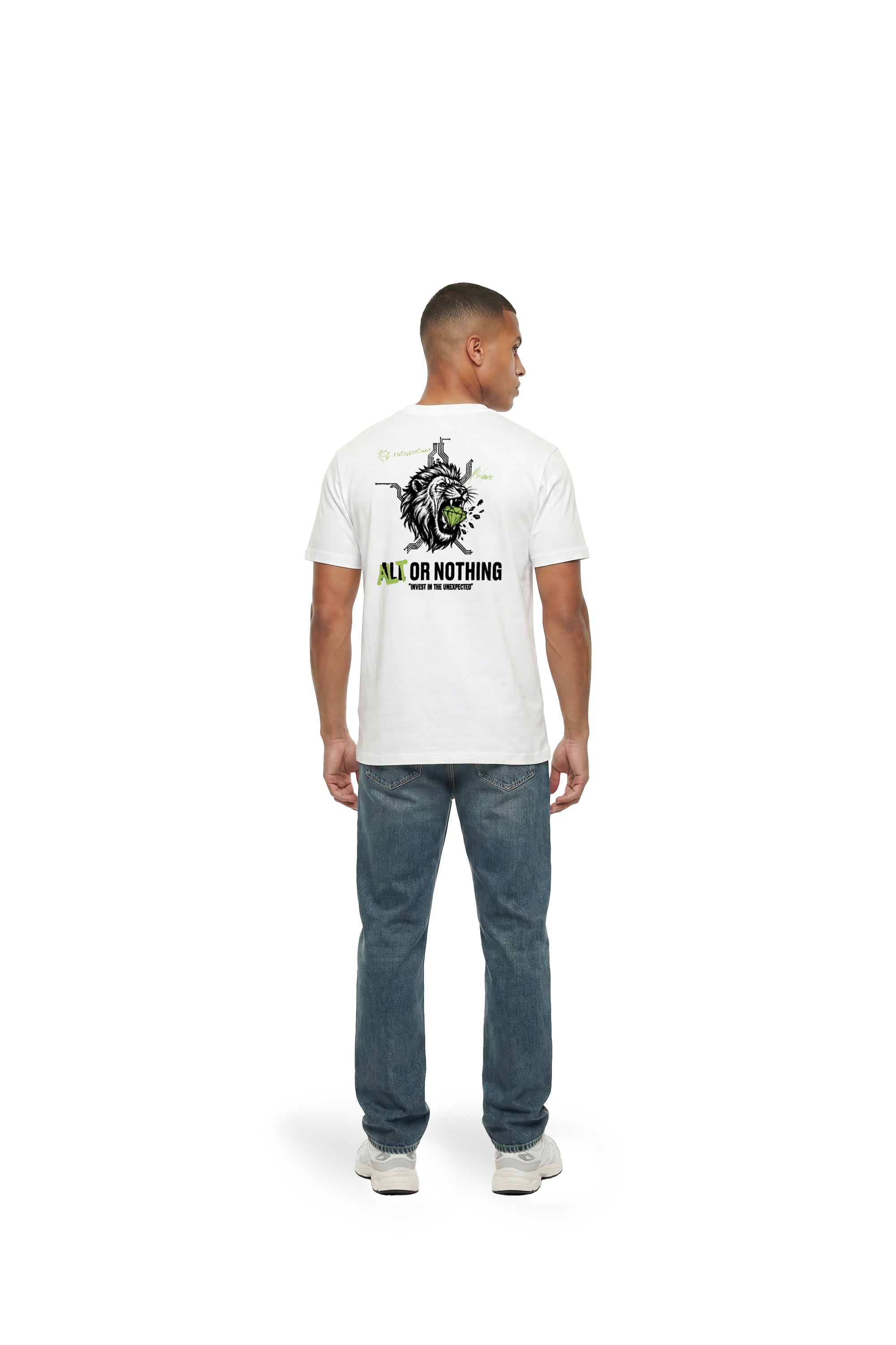 Malelions Men Altcryptogems T-Shirt | White