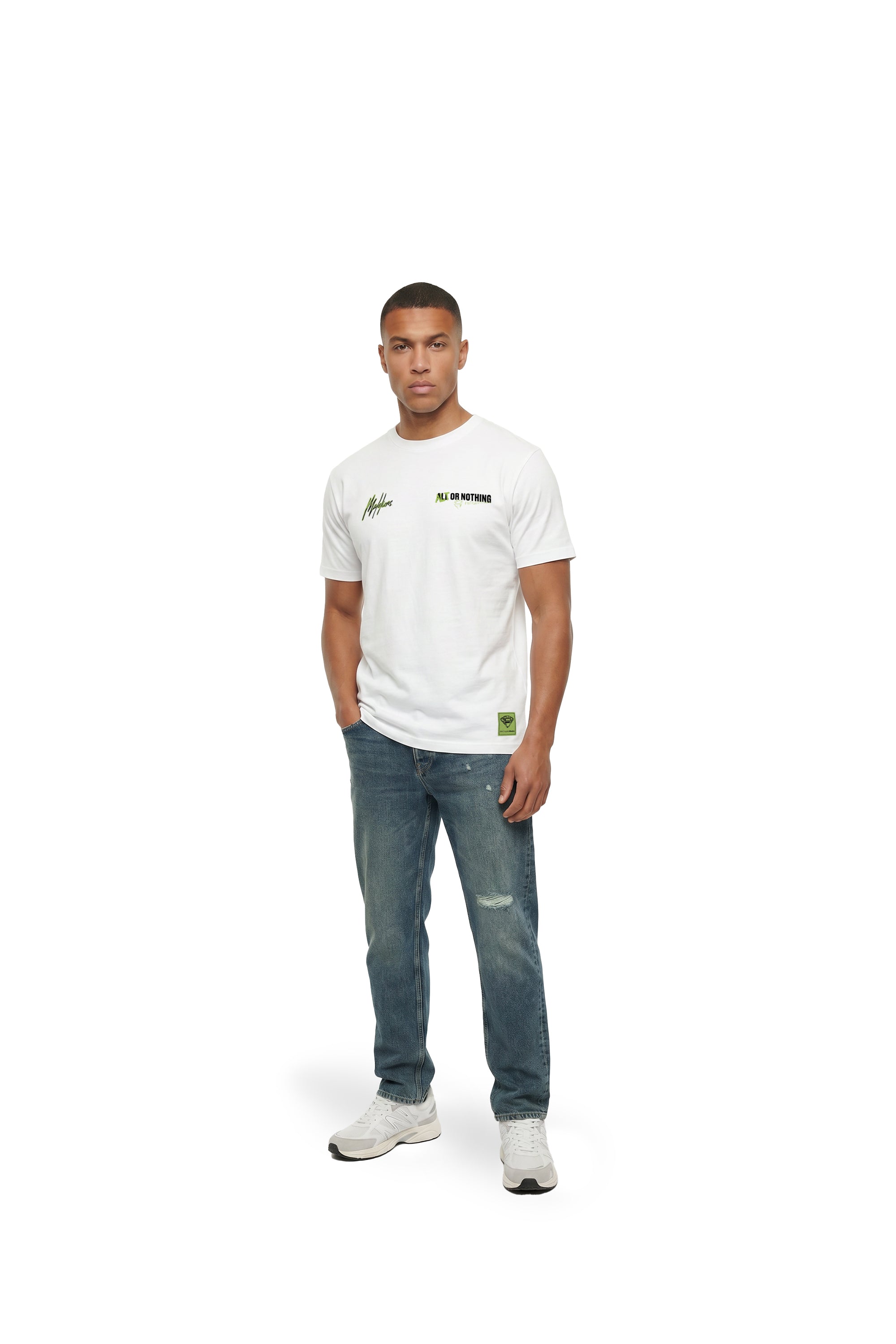 Malelions Men Altcryptogems T-Shirt | White