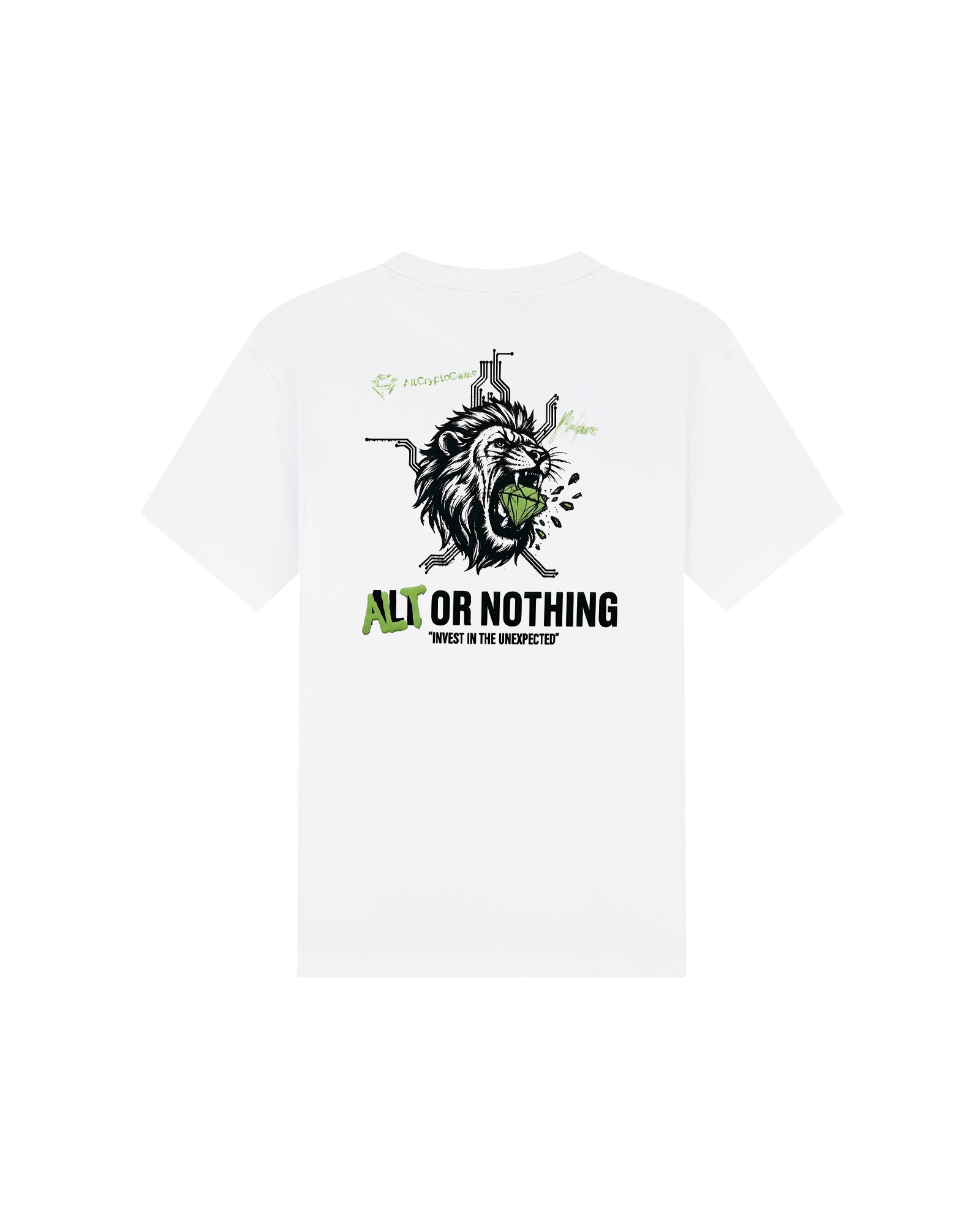 Malelions Men Altcryptogems T-Shirt | White