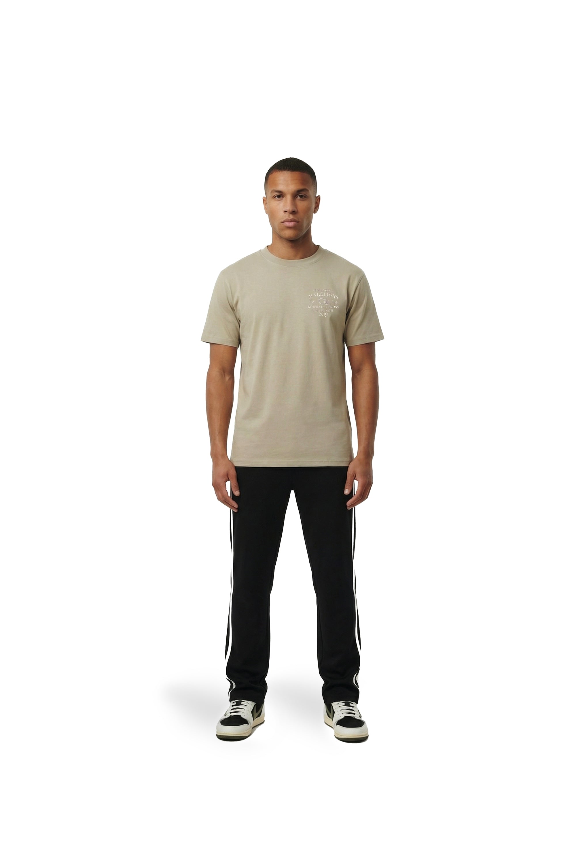Malelions Men Riviera T-Shirt | Light Taupe