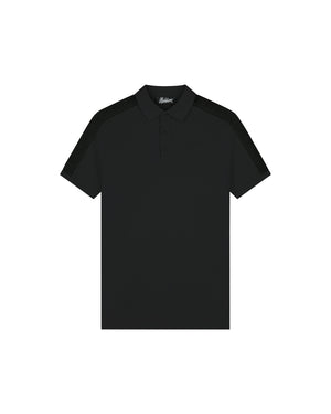 Malelions Herren-Polohemd Venetian 2.0 | Schwarz