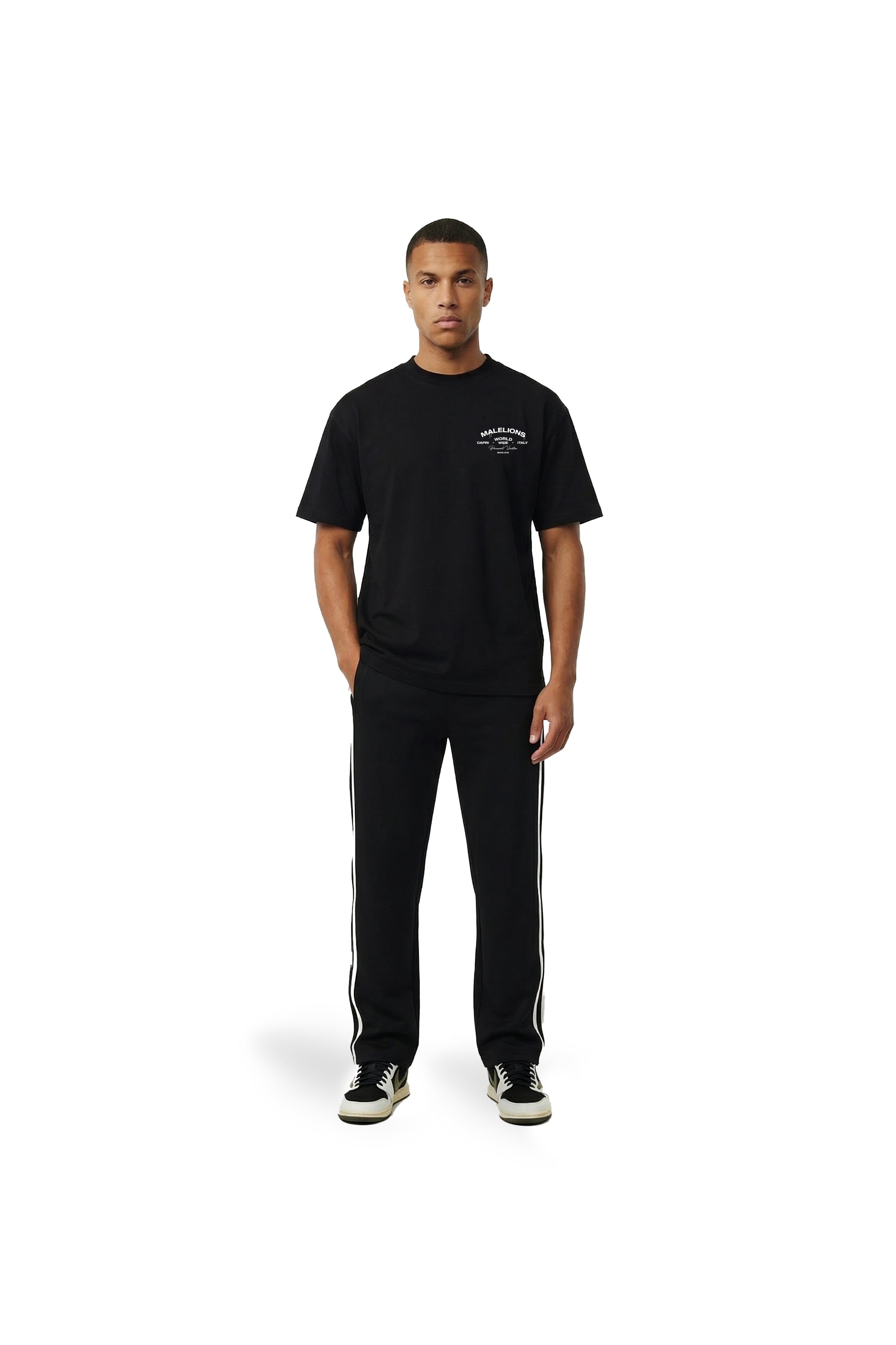 Malelions Men Permanent Vacation T-Shirt | Black