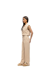 Malelions Women Emblem Pantalon | Beige