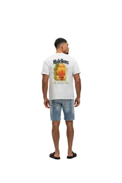 Malelions Men Washed Denim Shorts | Light Blue