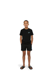 Malelions Junior Split Swim Shorts | Black/Blue