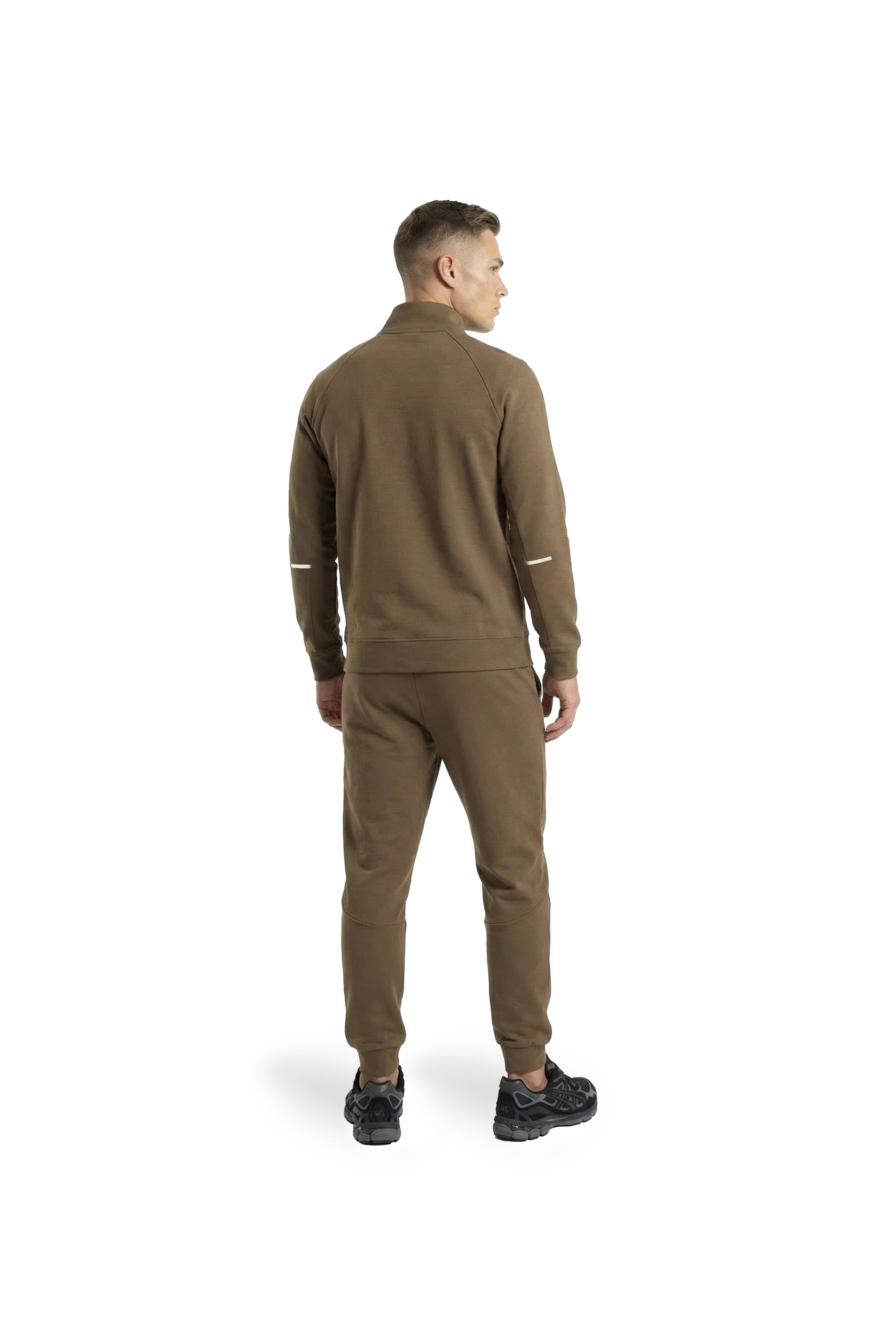 Malelions Sport Counter Half Zip Sweater | Desert Khaki