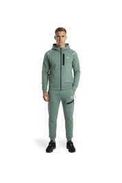 Malelions Sport Counter Zip Hoodie | Green