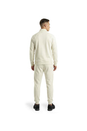 Malelions Sport Logo Raglan Half Zip Sweater | Off-White