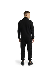 Malelions Sport Logo Raglan Half Zip Sweater | Black