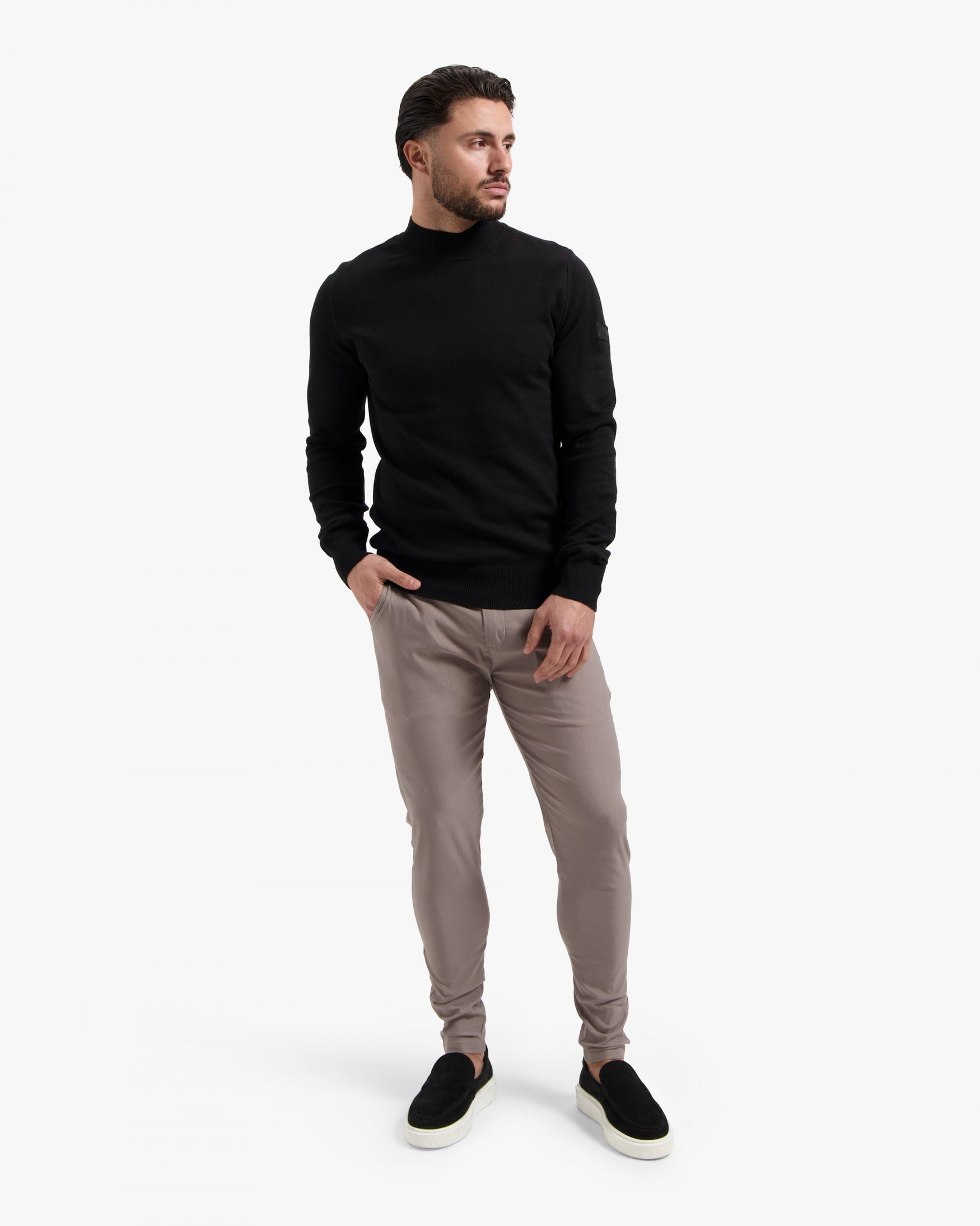 Malelions Men Knitted Crewneck | Black