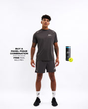 Malelions Sport Padel Pique Shorts | Charcoal