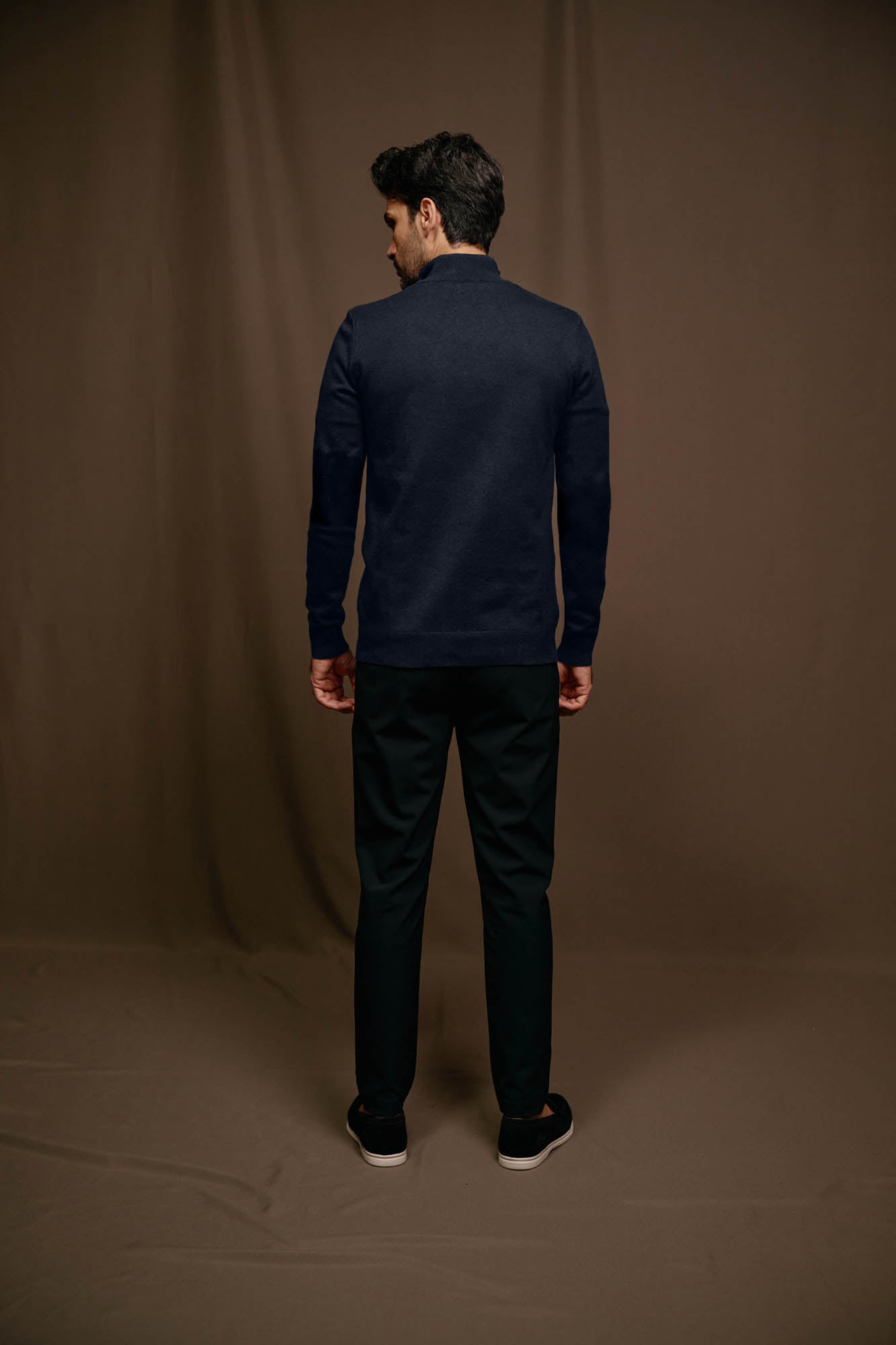 Malelions Premium Merino Half Zip | Navy