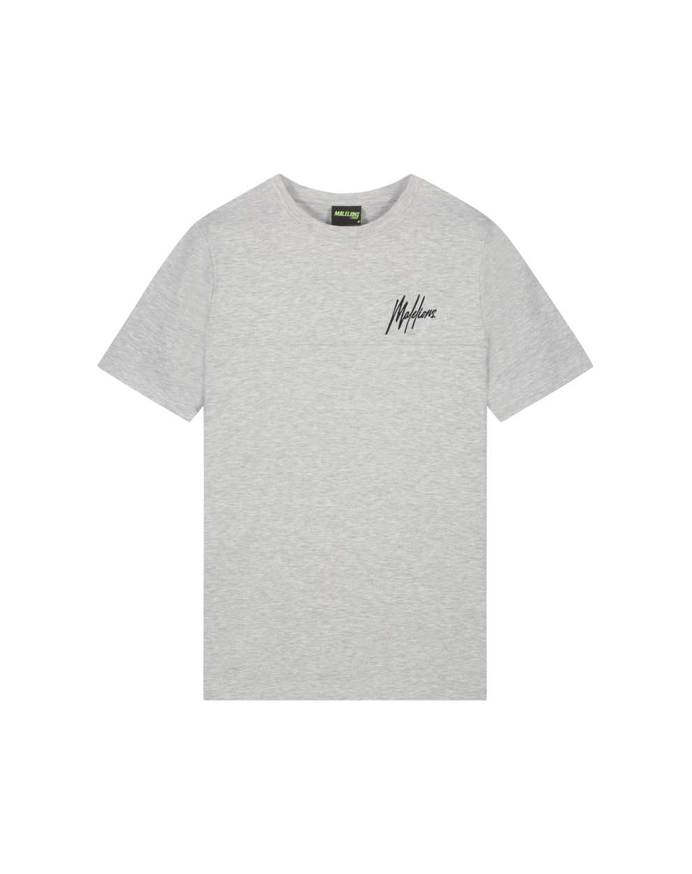  Malelions Sport Counter T-Shirt | Grey Melange