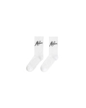 Malelions Signature Socks 2-Pack | White/Black