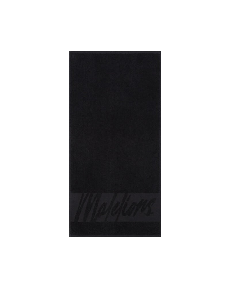  Malelions Sport Signature Towel | Black